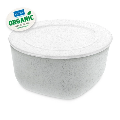 Lunchbox Koziol Connect Box 2 Schaal met Deksel 2 liter Organic Grey Cotton White