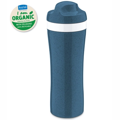 Waterfles Koziol Oase 425 ml Organic Deep Blue