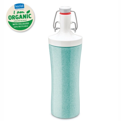 Wasserflasche Koziol Plopp To Go 425 ml Organic Aqua
