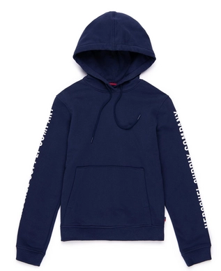 Trui Herschel Supply Co. Women's Pullover Hoodie Sleeve Print Peacoat White