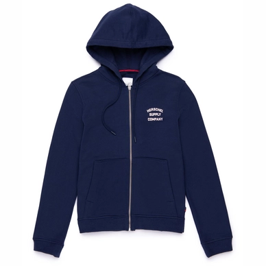 Vest Herschel Supply Co. Women's Full Zip Hoodie Stack Logo Peacoat Ash Rose