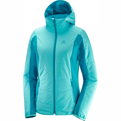 Jas Salomon Women Drifter Mid Hoodie Blue Curacao Enamel Blue