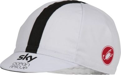 Pet Castelli Sky Cycling Cap 2 White Black TDF