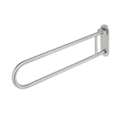 Collapsible Toilet Grab Rail Tiger Brushed Stainless Steel