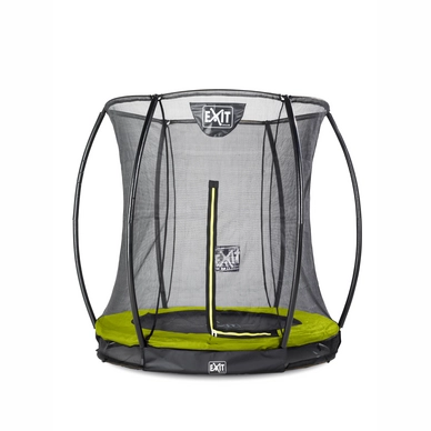 Trampoline EXIT Toys Silhouette Ground 183 Lime Safetynet