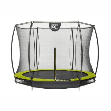 Trampoline EXIT Toys Silhouette Ground 305 Lime Safetynet