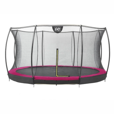 Trampoline EXIT Toys Silhouette Ground 366 Pink Safetynet