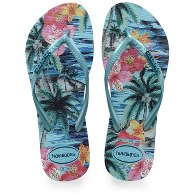 Flip Flops Havaianas Slim Tropical Blue Splash Damen