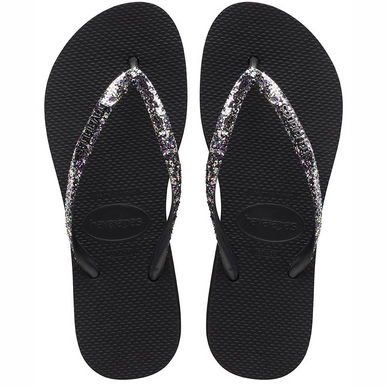Flip Flops Havaianas Slim Flatform Glitter Black Damen