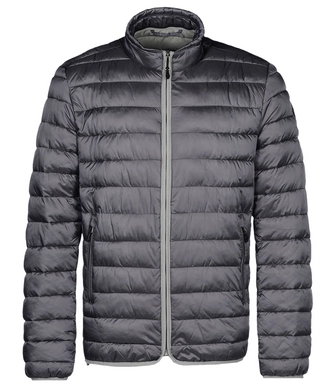 Winterjas Napapijri Aerons Stand Steel Grey Solid Men
