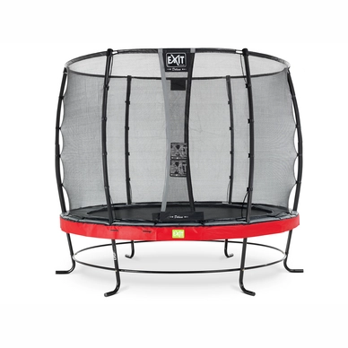 Trampoline EXIT Elegant 253 Red Safetynet Deluxe