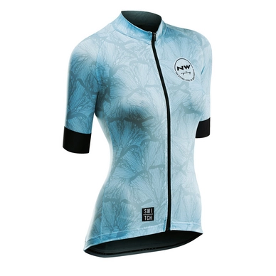 Fietsshirt Northwave Women Butterfly SS Switch Line Light Blue