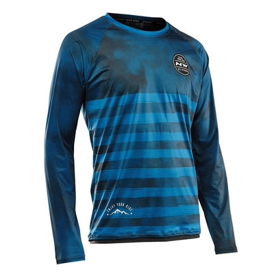 Fietsshirt Northwave Men Enduro LS MTB Nautical Blue