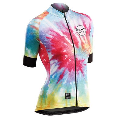Fietsshirt Northwave Women Hippie SS Switch Line Rainbow
