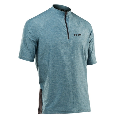 Fietsshirt Northwave Men Trail SS MTB Light Blue Melange Black