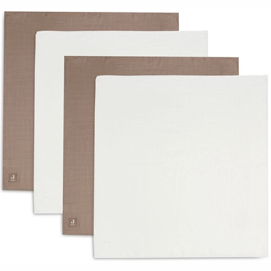 Hydrofiele Doek Jollein Bamboe Small (4pack) Biscuit/Ivory