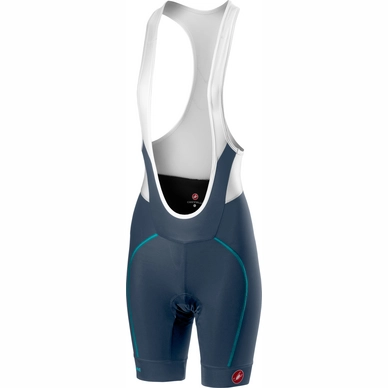 Fietsbroek Castelli Women Velocissima Bibshort Dark St Blue Turq