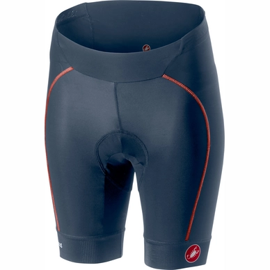 Fietsbroek Castelli Women Velocissima Short Dark St Blue Salmon
