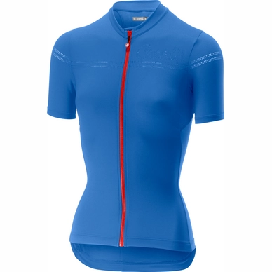 Fietsshirt Castelli Women Promessa 2 Jersey FZ Riviera Blue