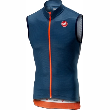 Fietsshirt Castelli Men Entrata 3 Sleeveless FZ Light Steel Blue