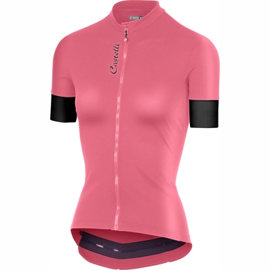 Fietsshirt Castelli Women Anima 2 Jersey FZ Pink Light Black