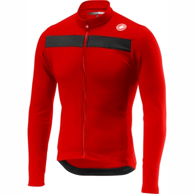 Fietsshirt Castelli Men Puro 3 Jersey Full Zip Red