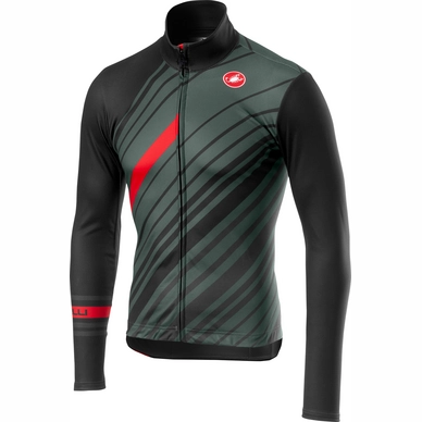 Fietsshirt Castelli Men Cielo Jersey FZ Forest Gray
