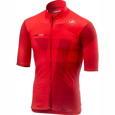 Fietsshirt Castelli Men Mid Weight Short Sleeve Jersey Red