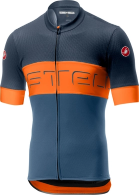 Fietsshirt Castelli Men Prologo VI Jersey D Blue Orange Blue