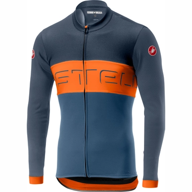 Fietsshirt Castelli Men Prologo VI Long Sleeve FZ D  Blue Orange Blue