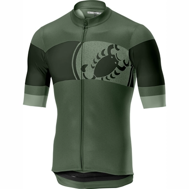 Fietsshirt Castelli Men Ruota Jersey FZ Sauge Green