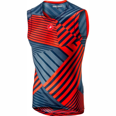 Fietsshirt Castelli Men Pro Mesh Sleeve less Orange