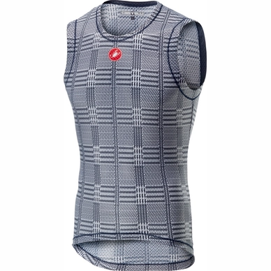 Fietsshirt Castelli Men Pro Mesh Sleeveless Dark Steel Blue White