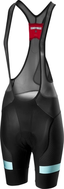 Fietsbroek Castelli Women Free Aero Race 4 Bibshort Black Aruba Blue
