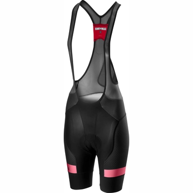 Fietsbroek Castelli Women Free Aero Race 4 Bibshort Black Pink