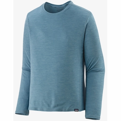 T-Shirt Manches Longues Patagonia Men Cap Cool Lightweight Trui Light Plume Grey Steam Blue X Dye