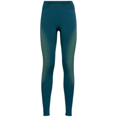 Ondergoed Odlo Women BL Bottom Long Performance Warm Eco Blue Wing Teal Polynya