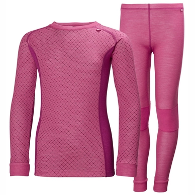 Skiunterwäsche-Set Helly Hansen Lifa Merino Set Dragon Fruit Junior