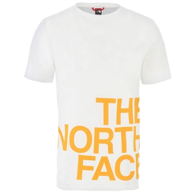 T-Shirt The North Face Men S/S Graphic Flow 1 White Flame Orange
