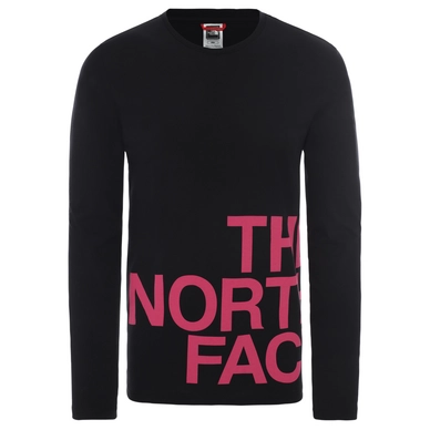 Shirt The North Face Men L/S Graphic Flow TNF Black Mr. Pink