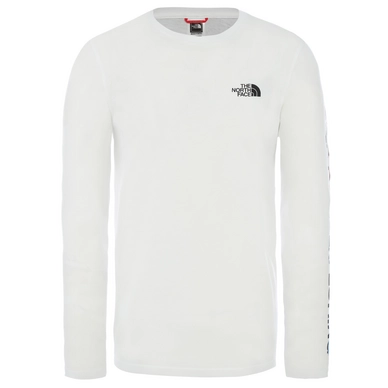 Shirt The North Face Men L/S Graphic Flow TNF White TNF Black