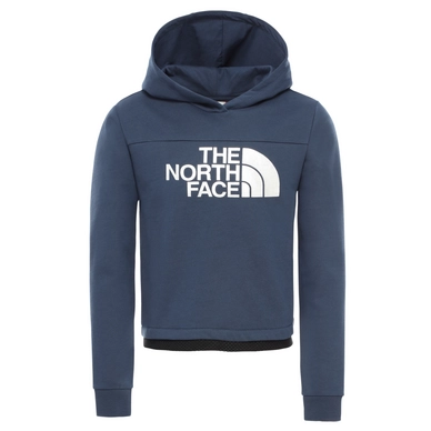 Hoodie The North Face Girls Cropped Hoodie Blue Wing Teal
