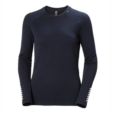 Ondershirt Helly Hansen Women Lifa Merino Midweight Crew Navy