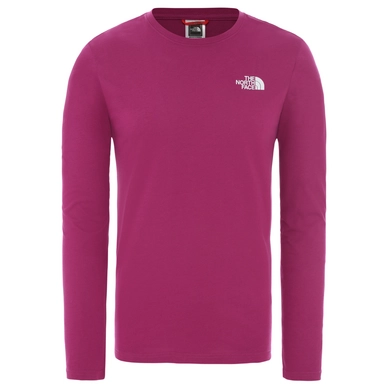 Shirt The North Face Men L/S Red Box Tee Wild Aster Purple