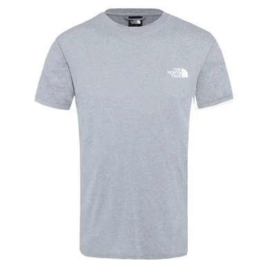 T-Shirt The North Face Reaxion Red Box Mid Grey Heather Herren