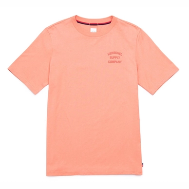 T-Shirt Herschel Supply Co. Men's Tee Stack Logo Carnelian Apricot