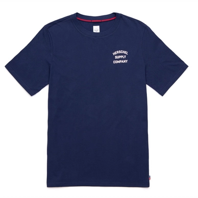 T-Shirt Herschel Supply Co. Men's Tee Stack Logo Peacoat Ash Rose