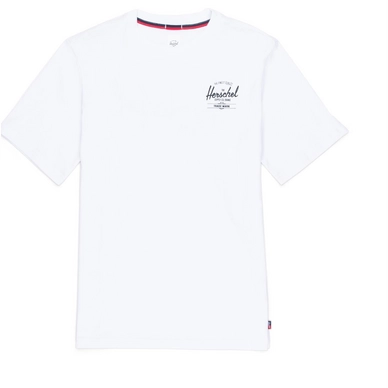 T-Shirt Herschel Supply Co. Men's Tee Classic Logo Bright White Black