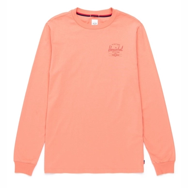 Trui Herschel Supply Co. Men's Long Sleeve Tee Classic Logo Carnelian Apricot