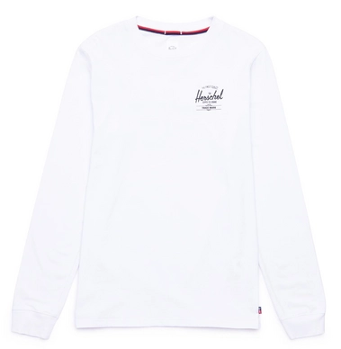Trui Herschel Supply Co. Men's Long Sleeve Tee Classic Logo Bright White Black